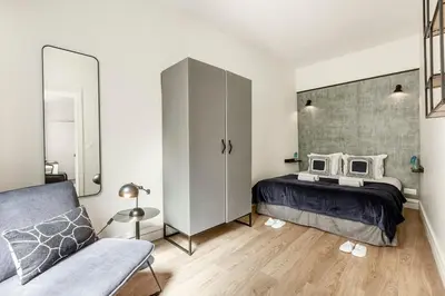 Coin salon dans l'établissement A21#Republique # Marais # 1BedRoom # Paris03 # AC