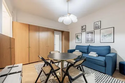 Coin salon dans l'établissement Elegant 1BR - Muette - Auteuil