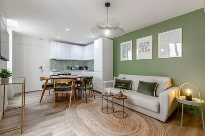 Coin salon dans l'établissement B42#République#Marais#1BedRoom#Paris03#AC