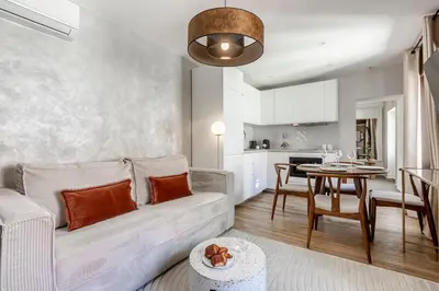 Coin salon dans l'établissement B41#République#Marais#1BedRoom#Paris03#AC