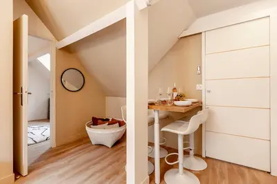 Un ou plusieurs lits dans un hébergement de l'établissement A41#Republique # Marais # 1BedRoom # Paris03 # AC