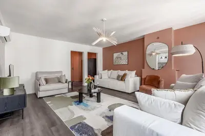 Coin salon dans l'établissement A42#Republique # Marais # 3BedRooms # Paris03 # AC