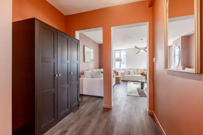 Un ou plusieurs lits dans un hébergement de l'établissement A42#Republique # Marais # 3BedRooms # Paris03 # AC