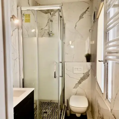 Salle de bains dans l'établissement Elegant Area and Center of Paris