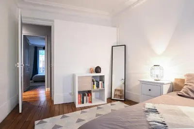 Un ou plusieurs lits dans un hébergement de l'établissement GuestReady - Charm an Comfort in Épinettes