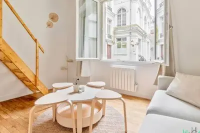 Coin salon dans l'établissement Raspail 3 - LB - Cosy apartment for 4 pers in heart of Paris