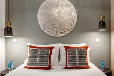 Un ou plusieurs lits dans un hébergement de l'établissement B21#République#Marais#3BedRooms#Paris03#Air-conditioning