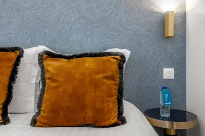 Un ou plusieurs lits dans un hébergement de l'établissement B21#République#Marais#3BedRooms#Paris03#Air-conditioning