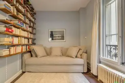 Coin salon dans l'établissement Semard - KP - Ideal apartment for 4 people - PARIS 9ème