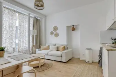Coin salon dans l'établissement L'ouest - LB - Magnificent flat - 4 people