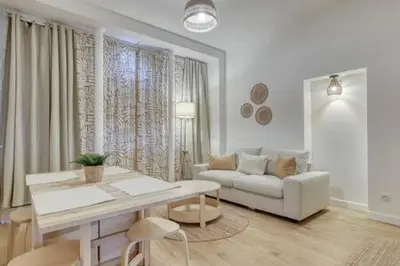 Coin salon dans l'établissement L'ouest - LB - Magnificent flat - 4 people