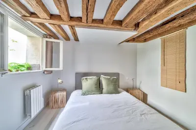 Un ou plusieurs lits dans un hébergement de l'établissement GuestReady - Elegant 2BR Ap in Saint-Martin