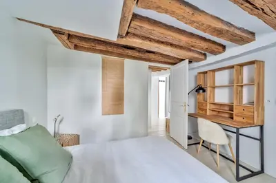 Un ou plusieurs lits dans un hébergement de l'établissement GuestReady - Elegant 2BR Ap in Saint-Martin