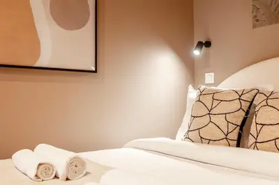 Un ou plusieurs lits dans un hébergement de l'établissement A43 Republic # 1BedRoom # Marais # Paris03 # AC