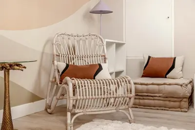 Coin salon dans l'établissement A43 Republic # 1BedRoom # Marais # Paris03 # AC