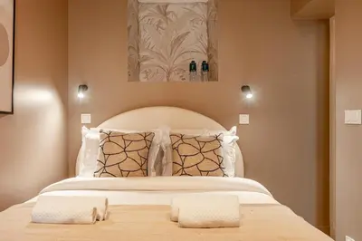 Un ou plusieurs lits dans un hébergement de l'établissement A43 Republic # 1BedRoom # Marais # Paris03 # AC