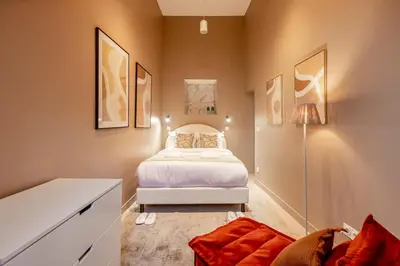 Un ou plusieurs lits dans un hébergement de l'établissement A43 Republic # 1BedRoom # Marais # Paris03 # AC