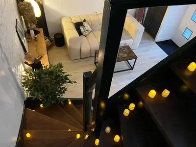 Coin salon dans l'établissement Love House - Maison entière et son jardin - Rare à Paris