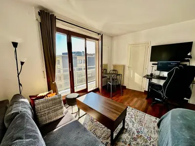 Télévision ou salle de divertissement dans l'établissement Charming Parisian apartment in the 15th arrondissement