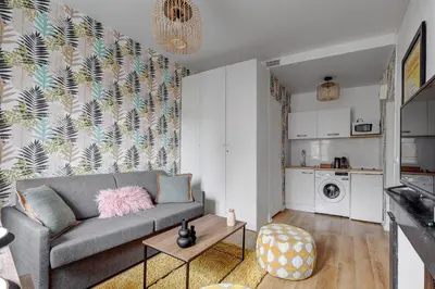 Cuisine ou kitchenette dans l'établissement 582 Pretty - Cosy studio in Paris