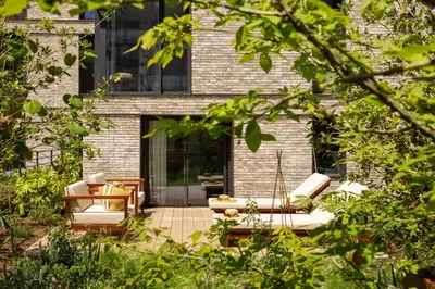 Jardin de l'établissement Belinda Hôtel & Spa