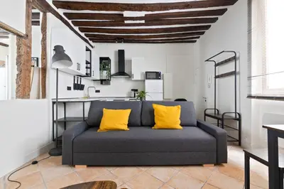 Plan de l'établissement Heart of Paris 1BR-4P Le Marais 7 Free Netflix