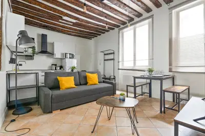 Plan de l'établissement Heart of Paris 1BR-4P Le Marais 7 Free Netflix