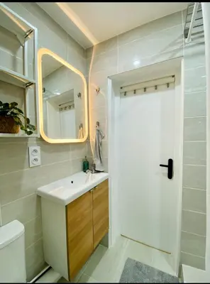 Salle de bains dans l'établissement Appartement Tour Eiffel Bir Hakeim