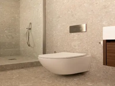 Salle de bains dans l'établissement Elegant appt- AC-2BR-6P- Musée du Louvre
