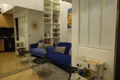 Coin salon dans l'établissement Santé - LB - Petit cocon dans le 14ème, Paris pour 2p