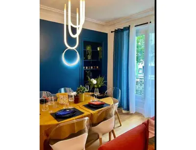 Coin salon dans l'établissement Elegant apartement - AC 2BR-6P- Palais des Congrès