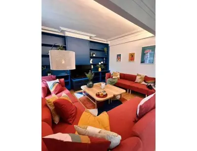 Coin salon dans l'établissement Elegant apartement - AC 2BR-6P- Palais des Congrès