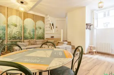 Coin salon dans l'établissement Génie 2 - LB - Charmant Apt au Cœur du 12e de Paris pour 4 Pers
