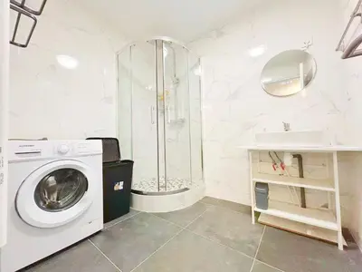 Salle de bains dans l'établissement Apartment Le Marais