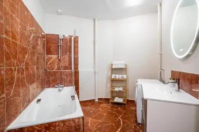 Salle de bains dans l'établissement Élégant appartement - Proche Arc de Triomphe