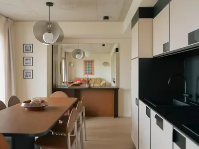 Cuisine ou kitchenette dans l'établissement Edgar Suites - Église