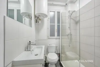 Salle de bains dans l'établissement Flexliving - Onebedroom - Mademoiselle