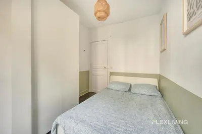 Un ou plusieurs lits dans un hébergement de l'établissement Flexliving - Onebedroom - Mademoiselle