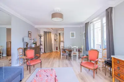 Coin salon dans l'établissement Appartement - Roland-Garros & Parc des Princes