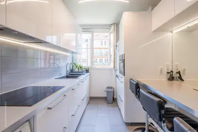 Cuisine ou kitchenette dans l'établissement Appartement - Roland-Garros & Parc des Princes