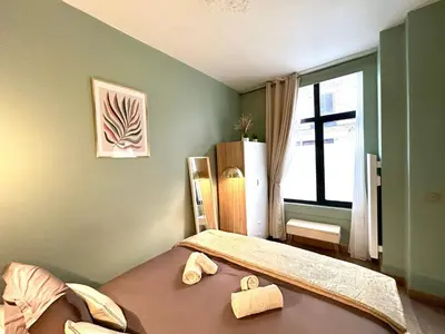 Un ou plusieurs lits dans un hébergement de l'établissement Apartment - Arc de Triomphe - 4 people