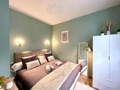 Un ou plusieurs lits dans un hébergement de l'établissement Apartment - Arc de Triomphe - 4 people