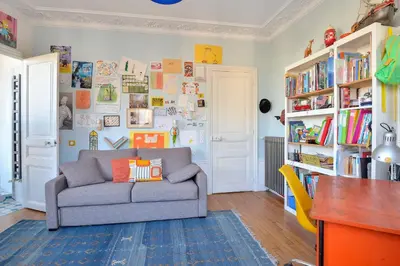 Coin salon dans l'établissement Appartement Poliveau - Welkeys