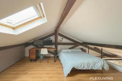 Un ou plusieurs lits dans un hébergement de l'établissement Flexliving - One bedroom with balcony - Albert
