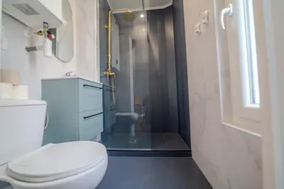 Salle de bains dans l'établissement Majestic Suite