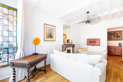 Coin salon dans l'établissement GuestReady - Charming home in the 15th Arr.