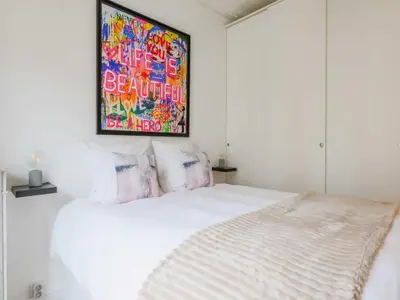 Un ou plusieurs lits dans un hébergement de l'établissement Charming apartment - 2BR 4P- Javel