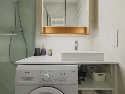 Cuisine ou kitchenette dans l'établissement Modern apartment -1BR-3P-Ternes