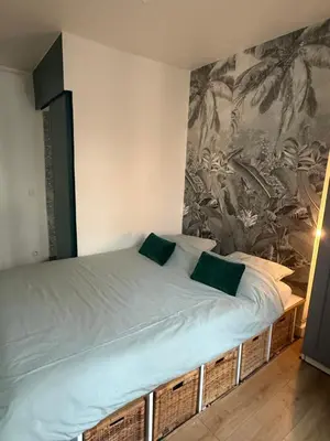 Un ou plusieurs lits dans un hébergement de l'établissement PARIS with Love !