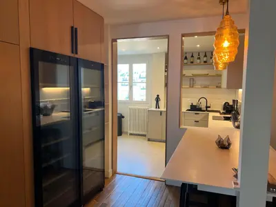 Cuisine ou kitchenette dans l'établissement L'élégance à la Parisienne